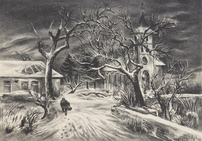 Aaron Bohrod (American, 1907-1992) lithograph
