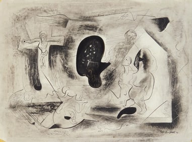 Charles M. Campbell (American,1905-1985) pen and ink