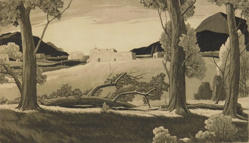 Charles M. Capps (American, 1898-1981) etching