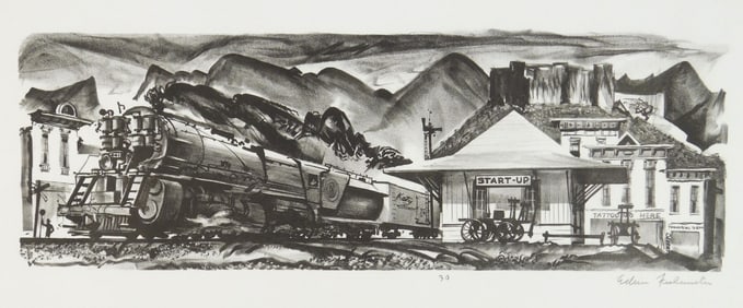 Edwin Fulwider (American, 1913-2003) lithograph