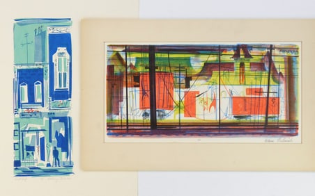 Edwin Fulwider (American, 1913-2003) lithograph