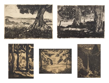 5 William S. Gisch (American, 1906-1989) prints