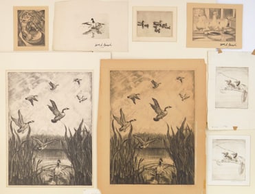 8 William S. Gisch (American, 1906-1989) prints