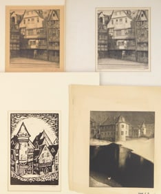 4 William S. Gisch (American, 1906-1989) prints