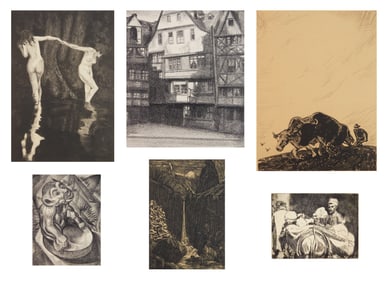 6 William S. Gisch (American, 1906-1989) prints