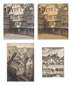 4 William S. Gisch (American, 1906-1989) lithographs