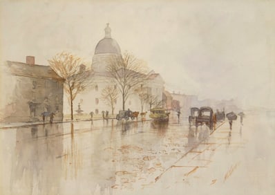 Charles F. W. Mielatz (American 1864-1919) watercolor