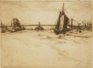 Charles Mielatz (American, 1864-1919) etching