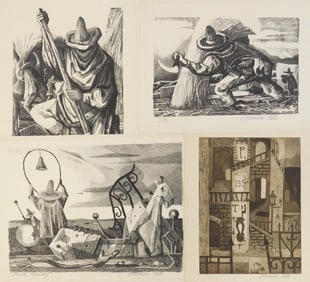 4 Norman Pate (American, 1922-2004) prints