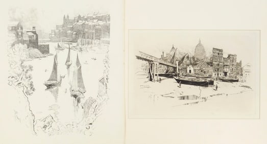 2 Joseph Pennell (American, 1860-1926) prints