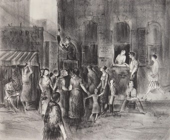 James Powell Scott (American, 1909-1982) lithograph