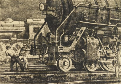 Harry Sternberg (American, 1904-2002) etching