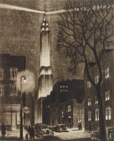 Nathaniel P. Steinberg (American, 1895-1985) etching