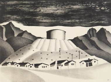 Theo White (American, 1902-1978) lithograph