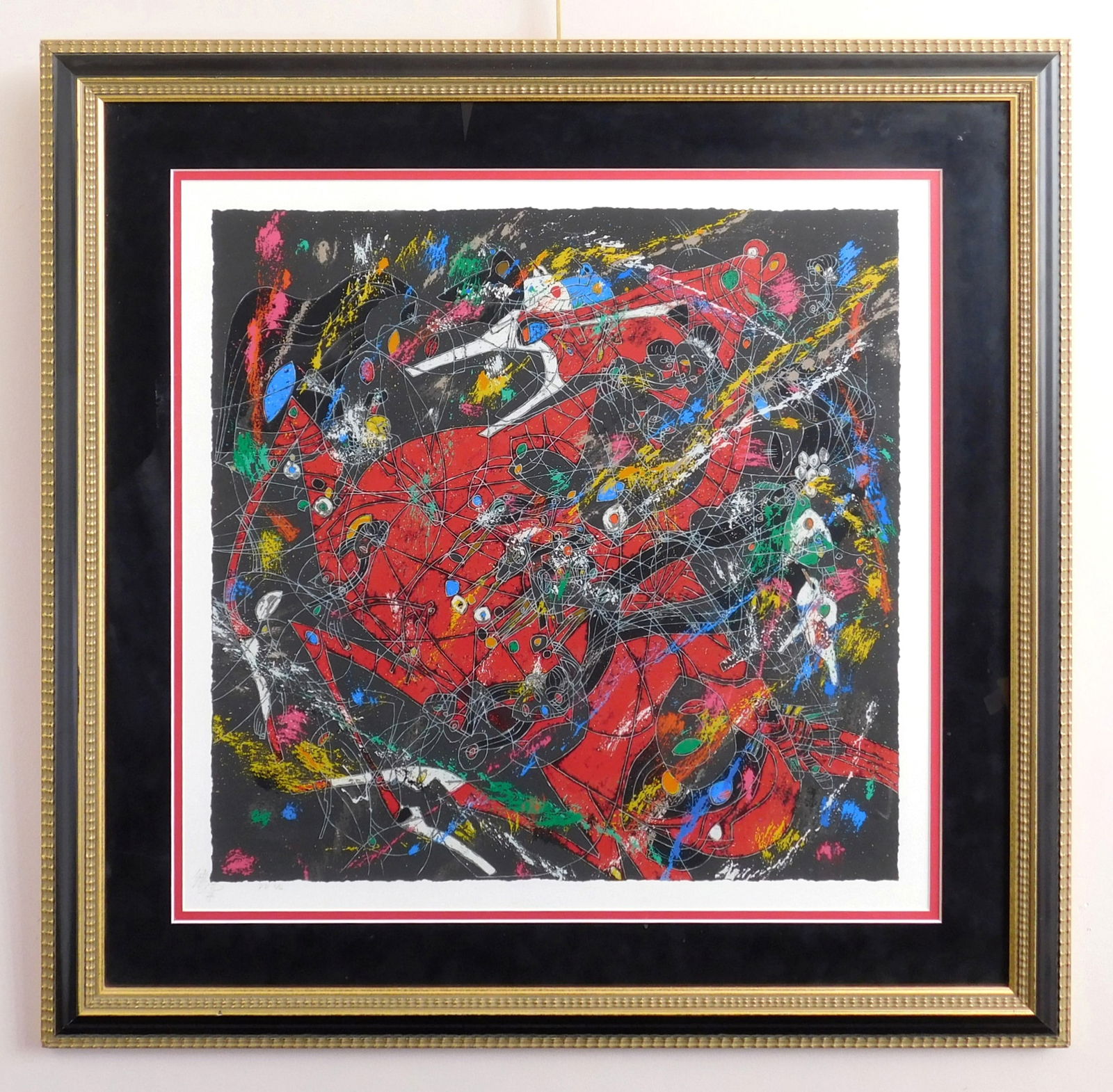 Tiefeng Jiang (Chinese, 1938- ).silkscreen (1 of 3)