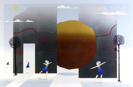 Mizouochi Kei (Japanese, 1950- ) silkscreen