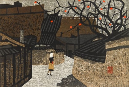 Kiyoshi Saito (Japanese, 1907-1997) woodcut