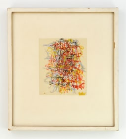 Elise Asher (American, 1914-2004) pen and ink