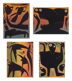 4 Marvin Jones (American, 1940-2005) relief prints