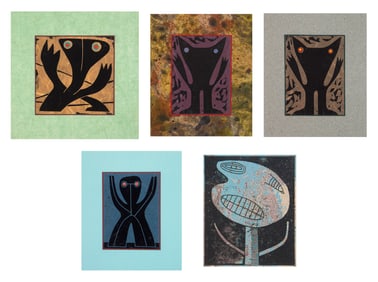 5 Marvin Jones (American, 1940-2005) relief prints
