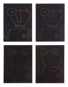 4 Marvin Jones (American, 1940-2005) linocuts