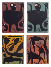 4 Marvin Jones (American, 1940-2005) relief prints