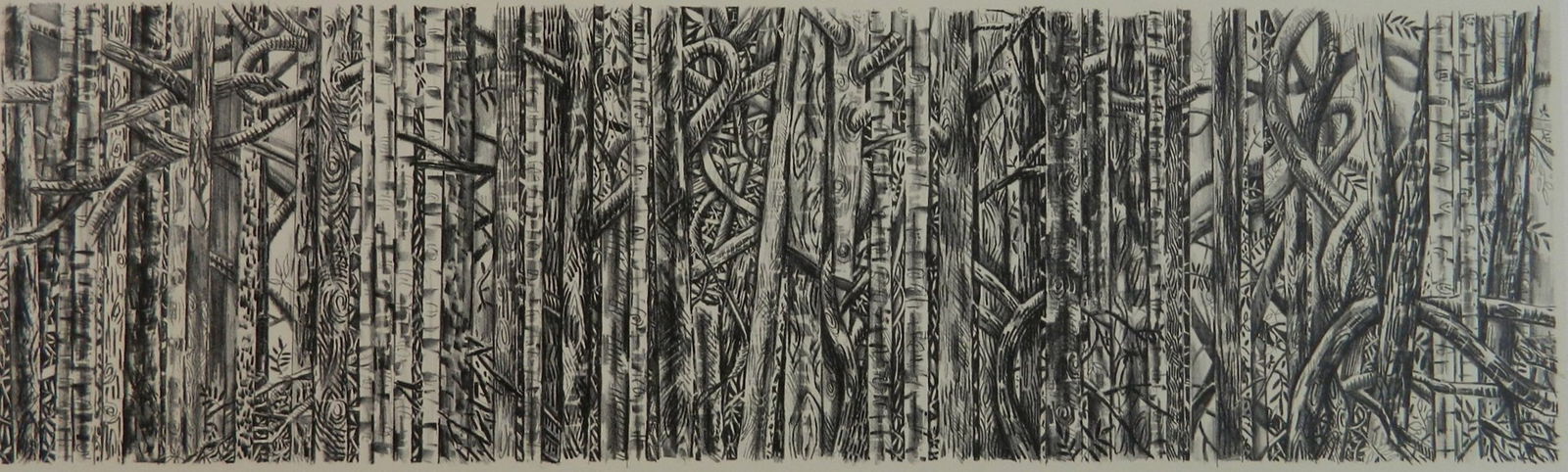 Joseph Norman (American 1957- ) lithograph: Berlin Autumn: De Tiergarten lithograph in 2 colors, 2002, signed and dated in pencil, edition of 250, The Print Club of Cleveland publication no. 82. 10 1/2 x 34 1/2'' Provenance: Priva