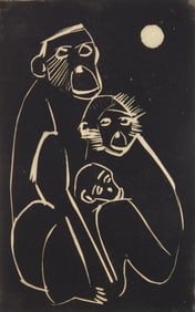 Nahum Tschacbasov (Russian/ American, 1899-1984) linocut