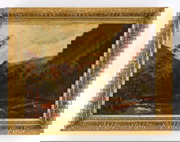 19th c. American School oil