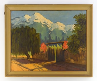 20th c. American School oil