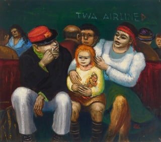 Albert Pels (American 1910-1998) oil