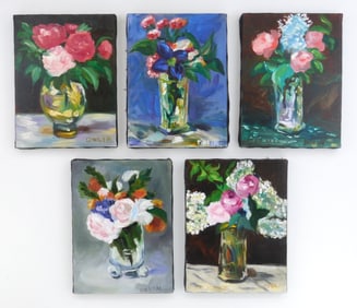 5 Bonnie Dolin (American, 1938- ) oils