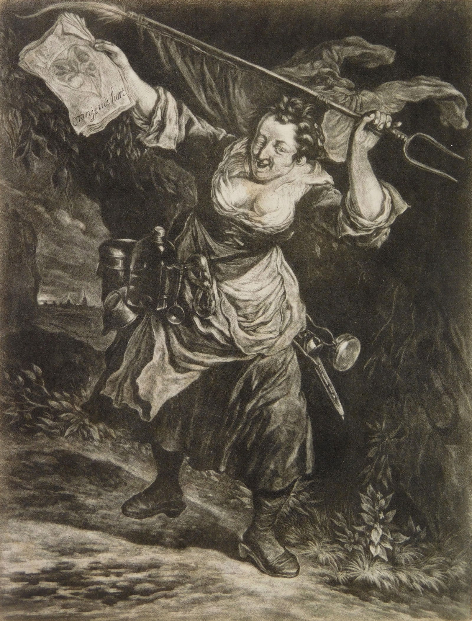 Cornelis Dusart (Dutch, 1660-1704) mezzotint (1 of 4)