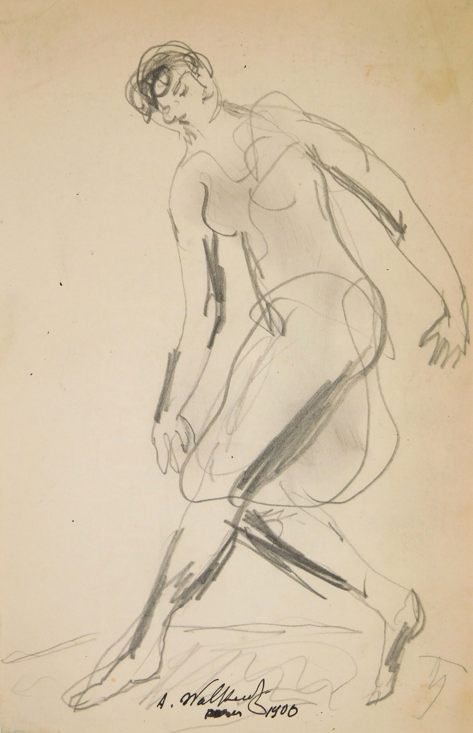 Abraham Walkowitz (American 1878-1965) drawing (1 of 4)