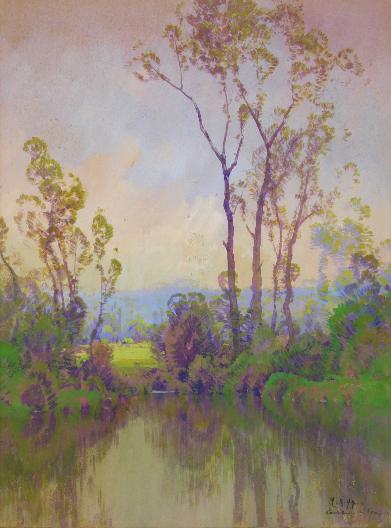 Hezekiah Anthony Dyer (American, 1872 - 1943) watercolor (1 of 6)