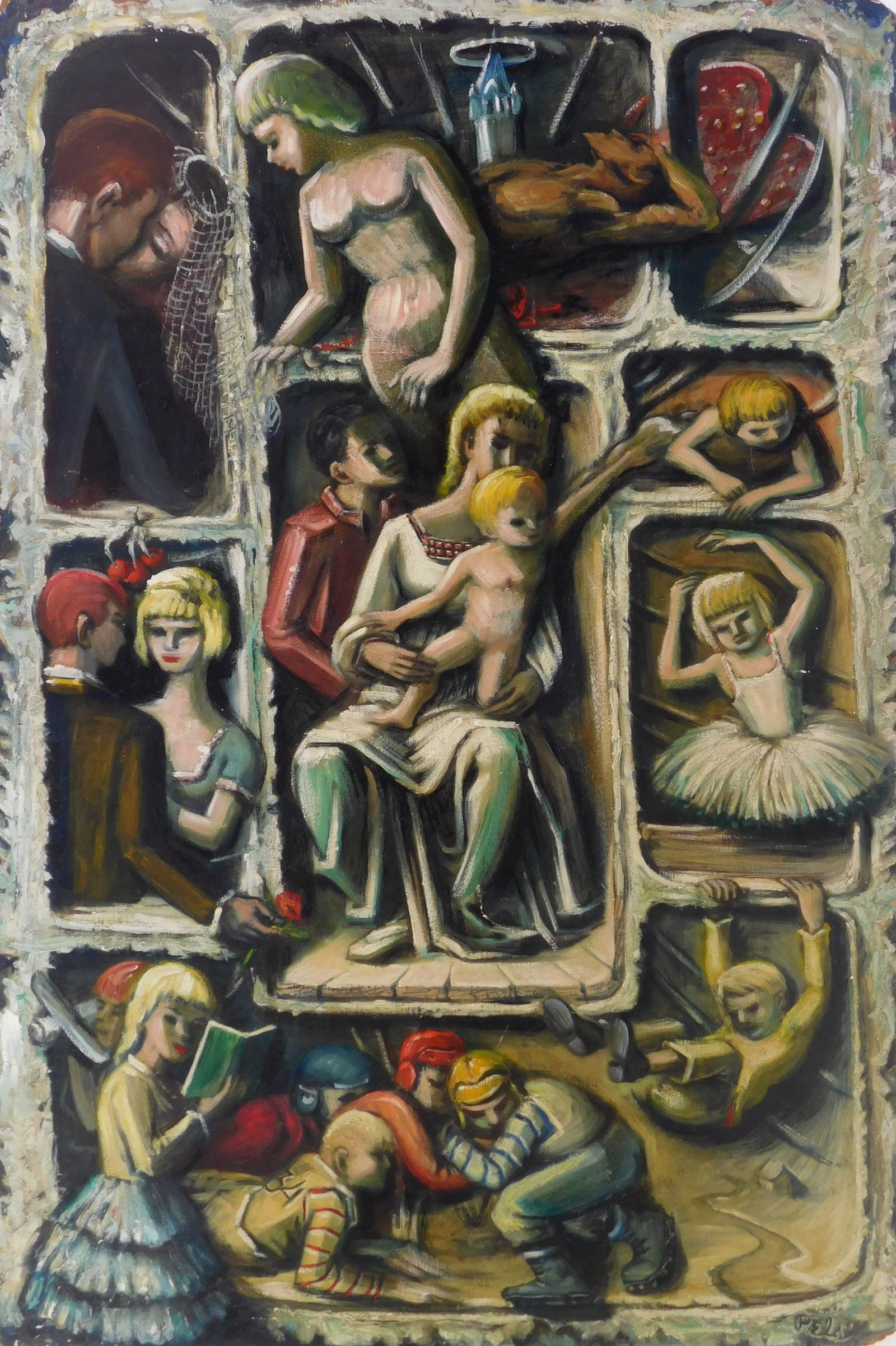 Albert Pels (American 1910-1998) oil (1 of 6)