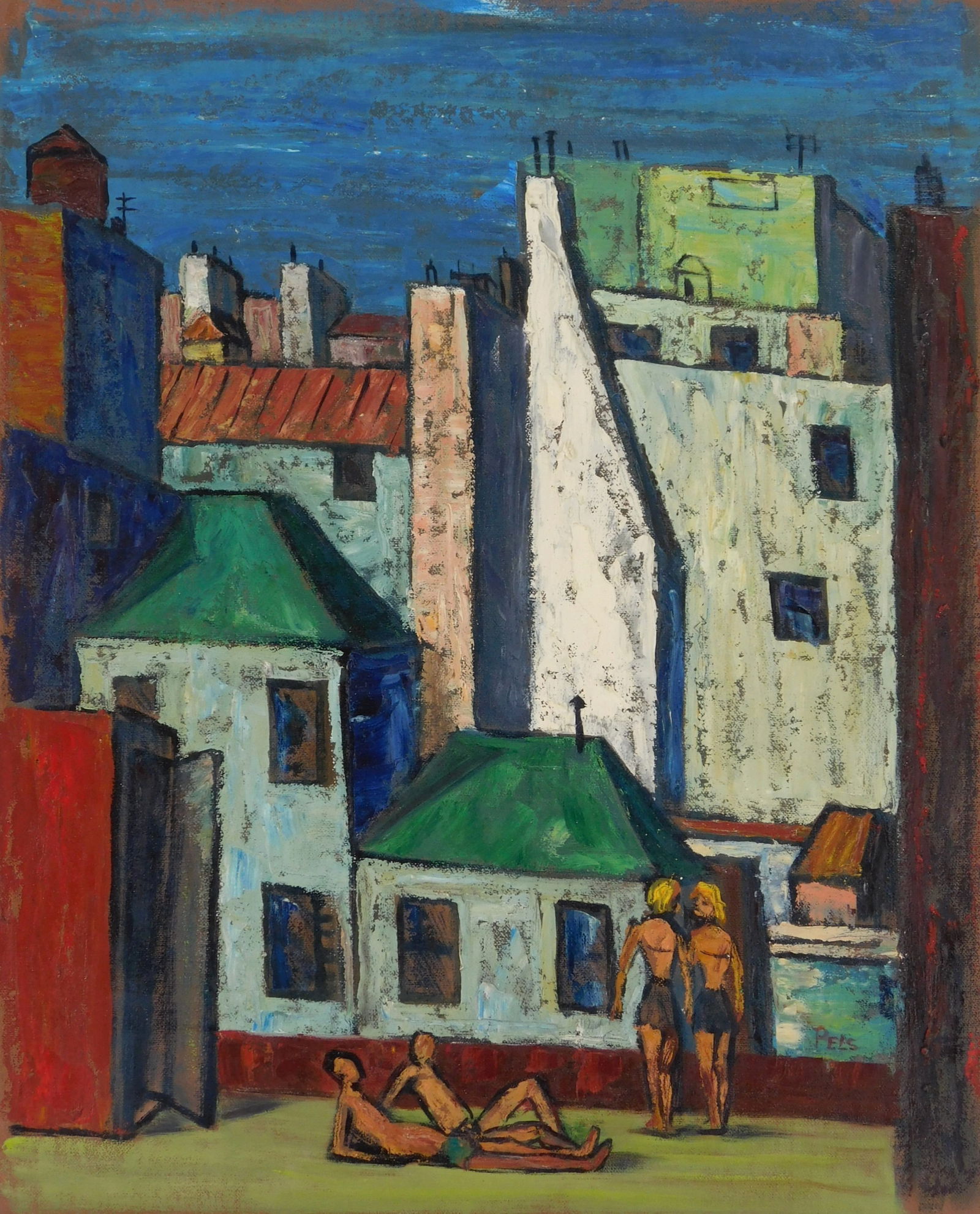 Albert Pels (American 1910-1998) oil (1 of 5)