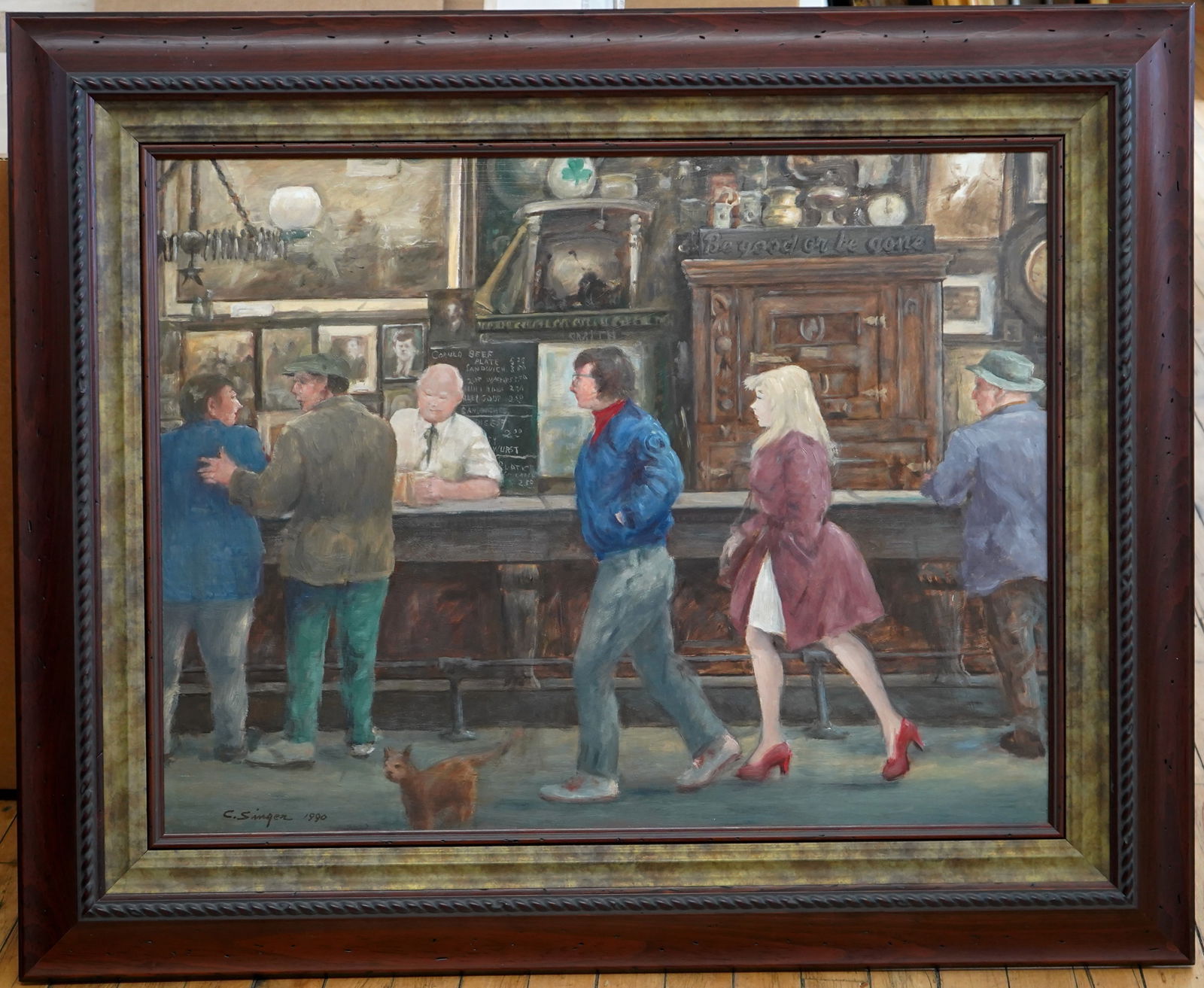 Clyde Singer (American, 1908-1999) oil (1 of 3)