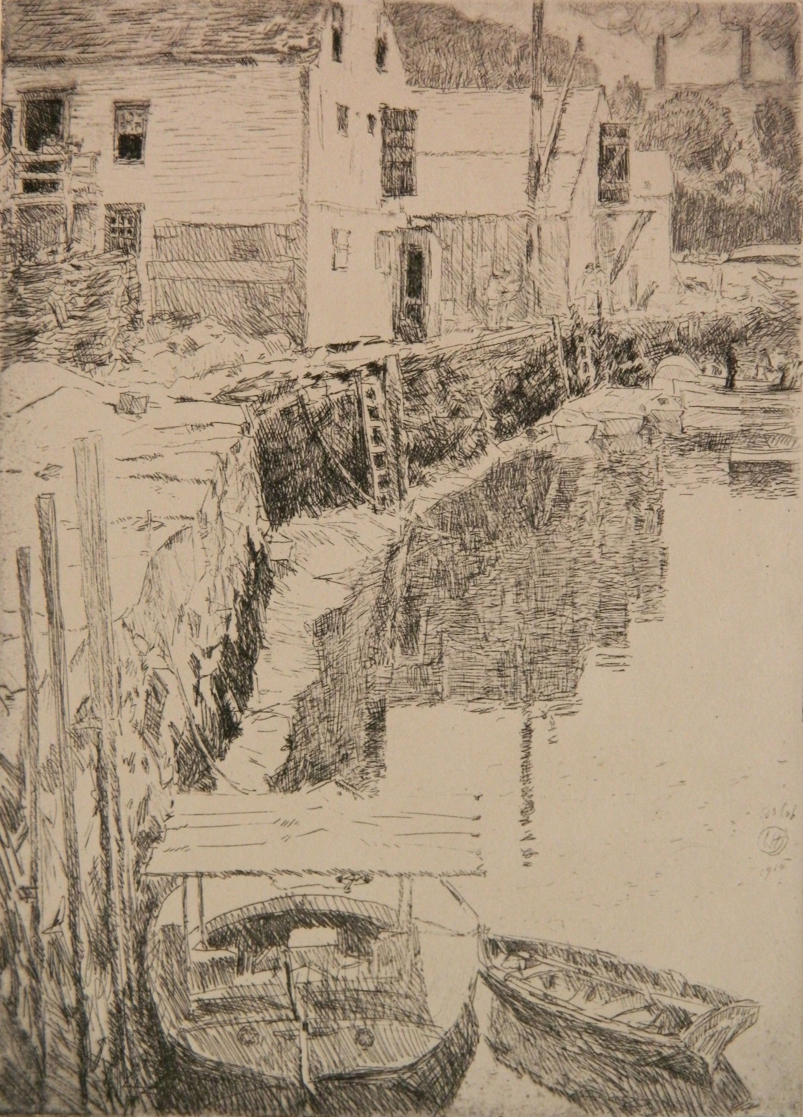 Childe Hassam (American, 1859-1935) etching and drypoint (1 of 5)