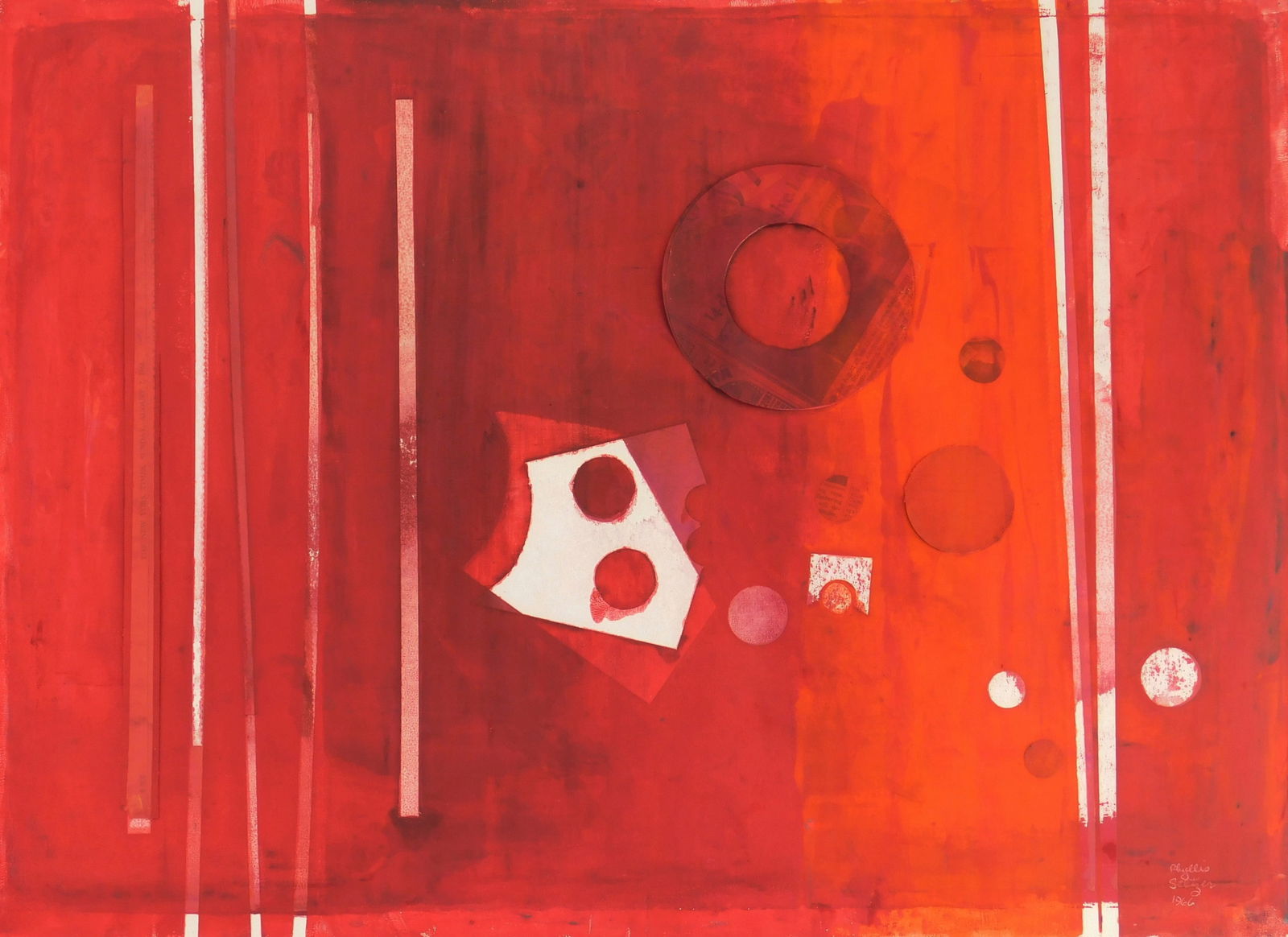 Phyllis Selter (American, 1928-2023) mixed media (1 of 3)