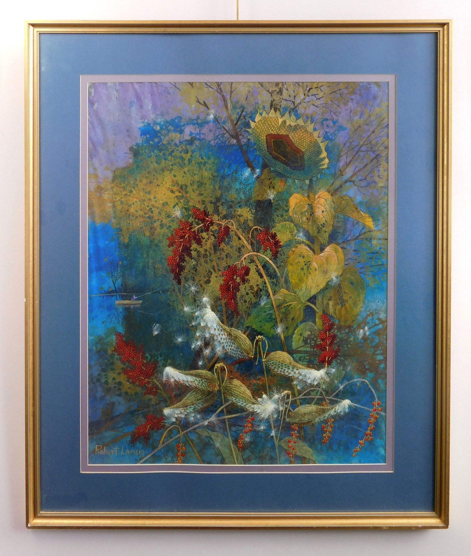 Robert Laessig (American, 1913-2010) watercolor (1 of 3)