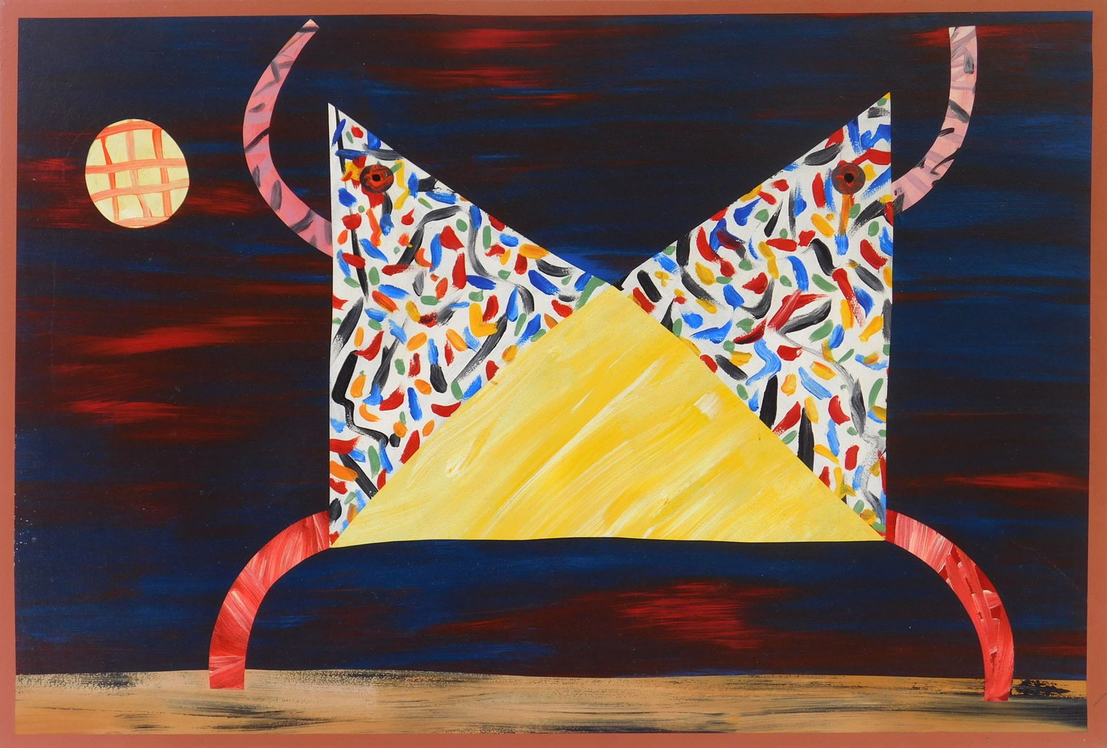 Marvin Jones (American, 1940-2005) oil: Montavalo #6 acrylic on panel, signed and titled verso. 20 x 29 1/2" Provenance: Estate of the artist *** PLEASE READ: IMPORTANT NOTE About S&H ***S&H of this aucti