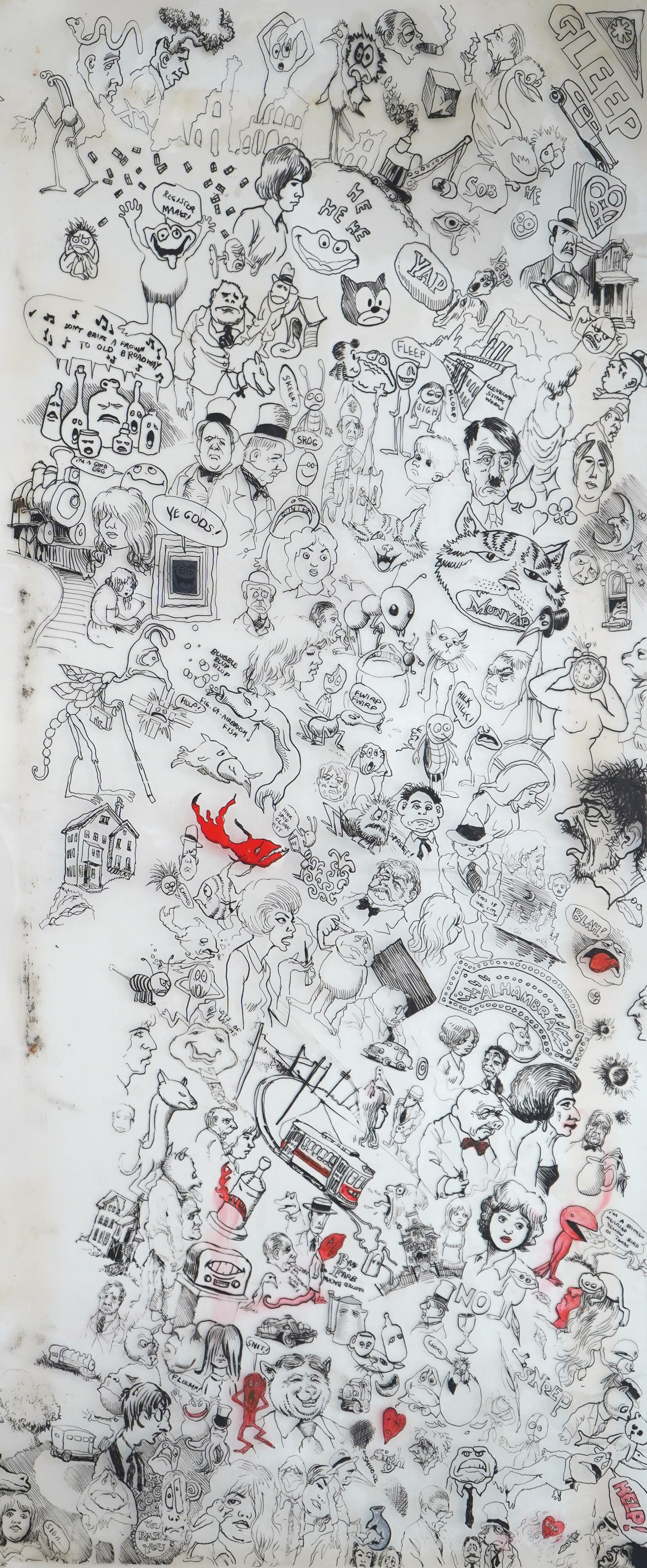 Robert Crumb (American, 1943- ) pen and ink (1 of 6)