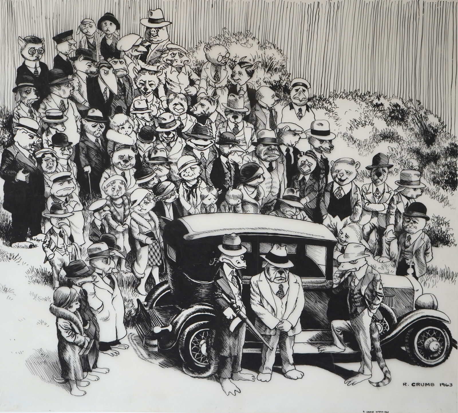 Robert Crumb (American, 1943- ) pen and ink (1 of 10)