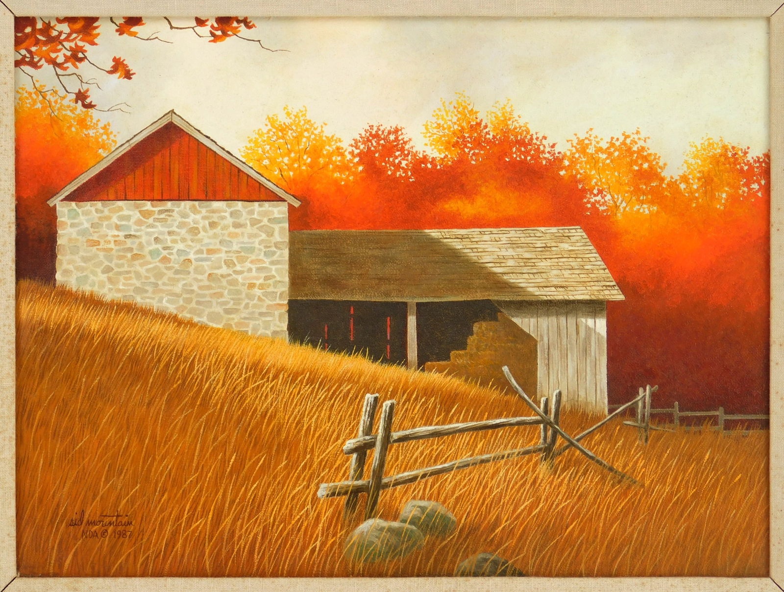 2 Sid Mountain (American, 20th c.) oils - 9