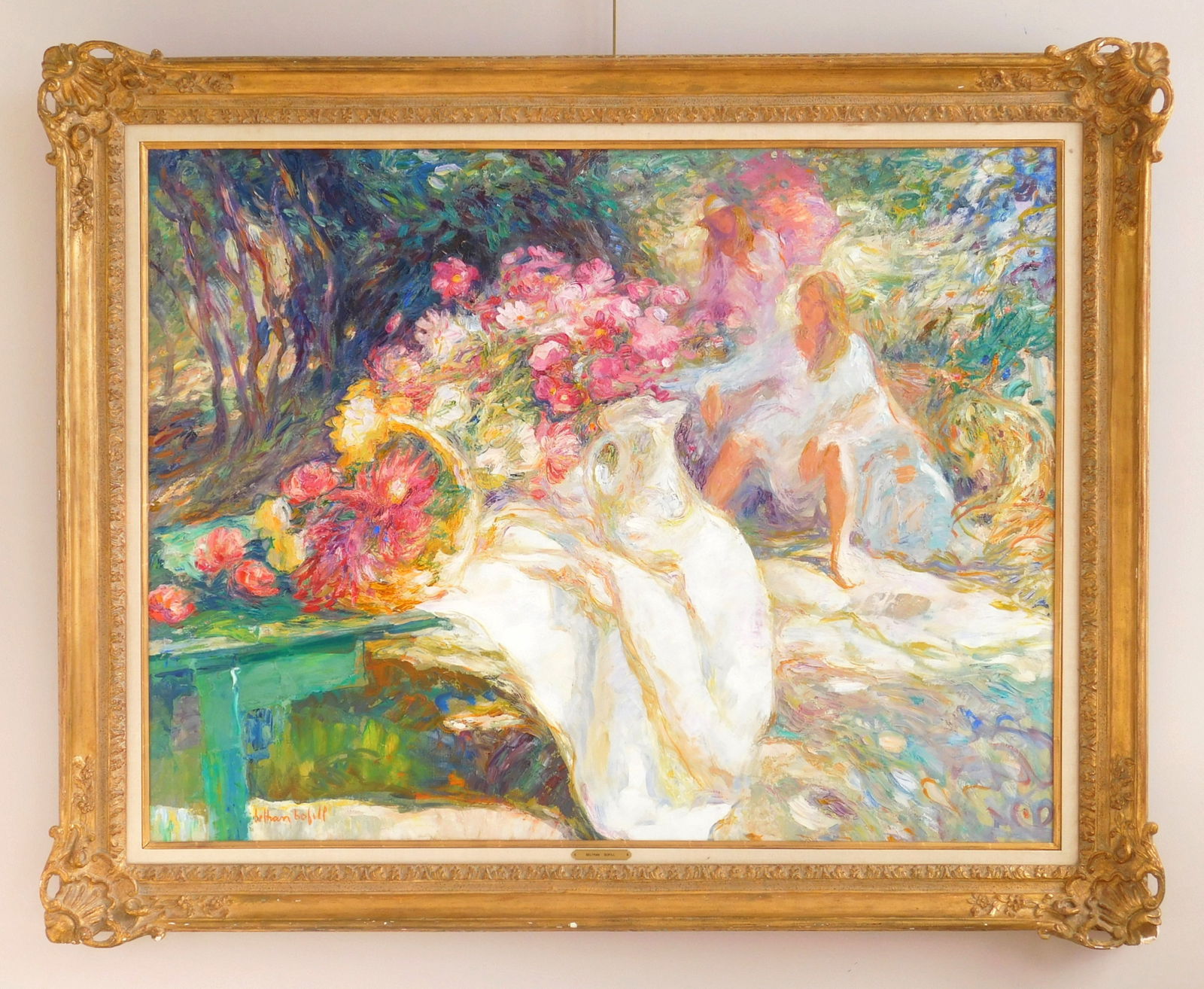 Joan Beltran Bofil (Spanish, 1934-2009) oil: Rincon Soleadooil on canvas, signed Beltran Bofill lower left, framed. 34 x 45 1/2"Provenance: Private collection- Fairlawn, OHWally Findlay Galleries- Chicago, IL *** PLEASE READ: