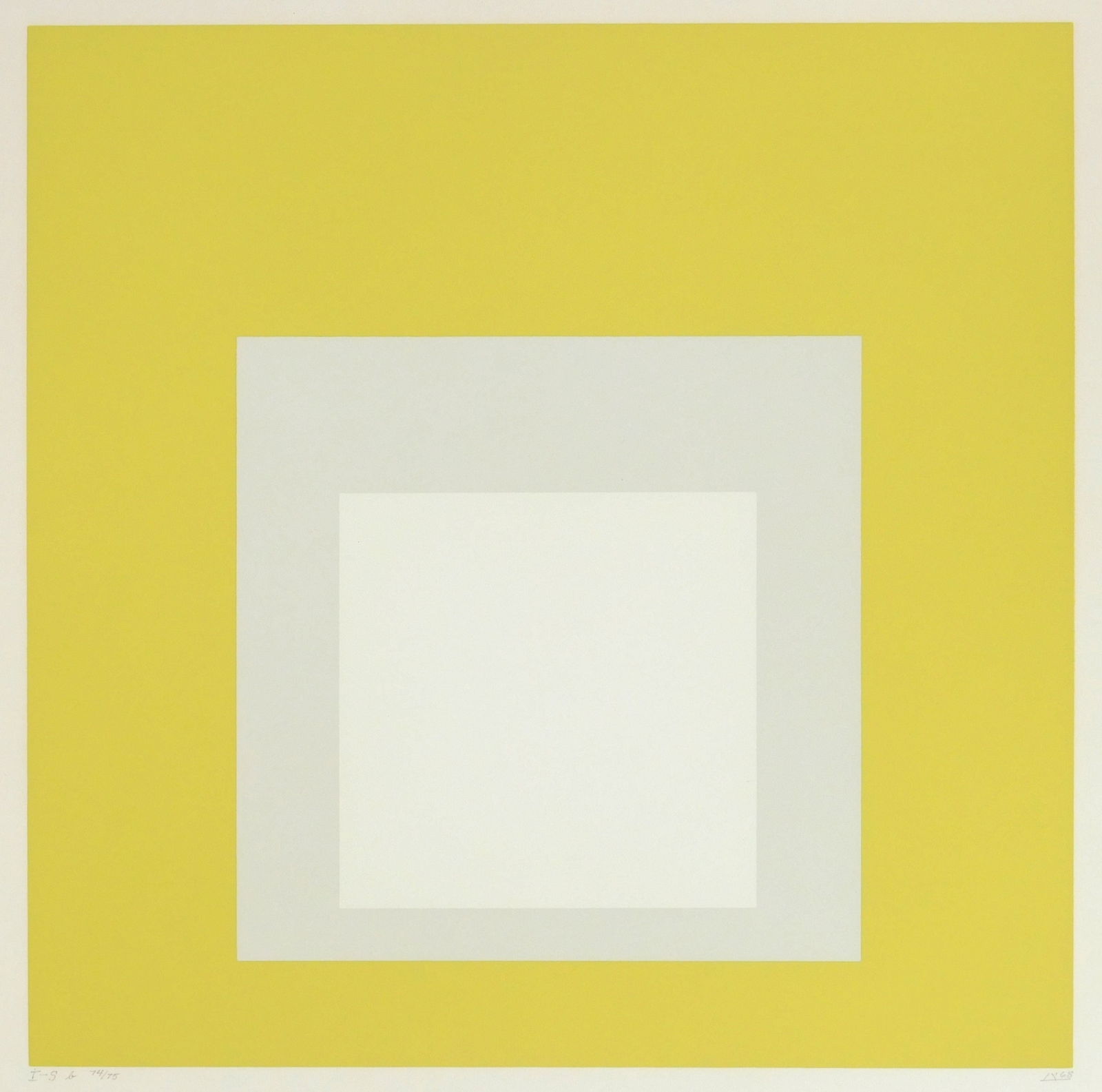 Joseph Albers (American, 1888-1976) silkscreen (1 of 5)