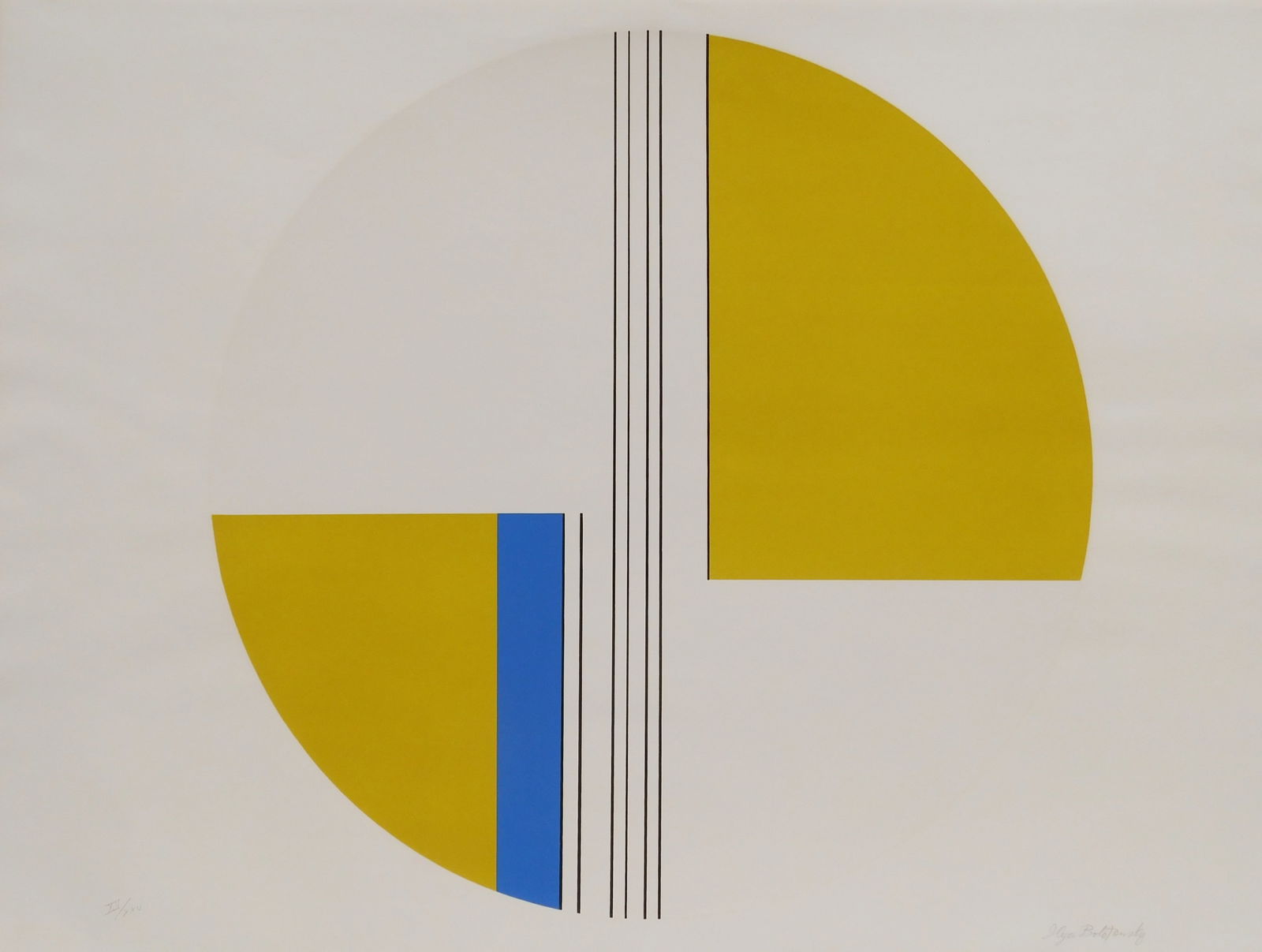 Ilya Bolotowsky (American, 1907-1981) silkscreen (1 of 4)