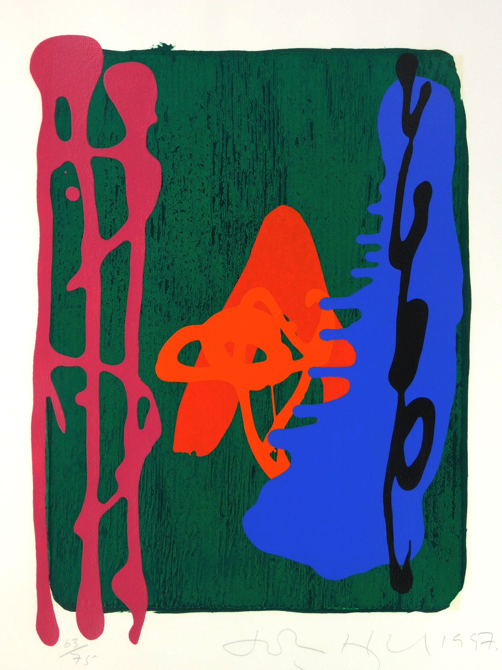 John Hoyland (British, 1934-2011) silkscreen (1 of 5)