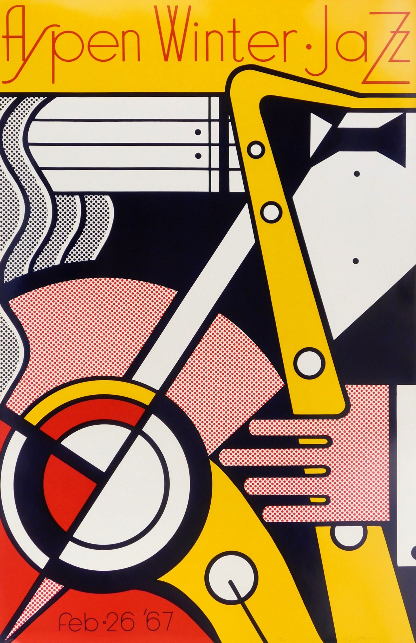 Roy Lichtenstein (American, 1923-1997) silkscreen (1 of 6)